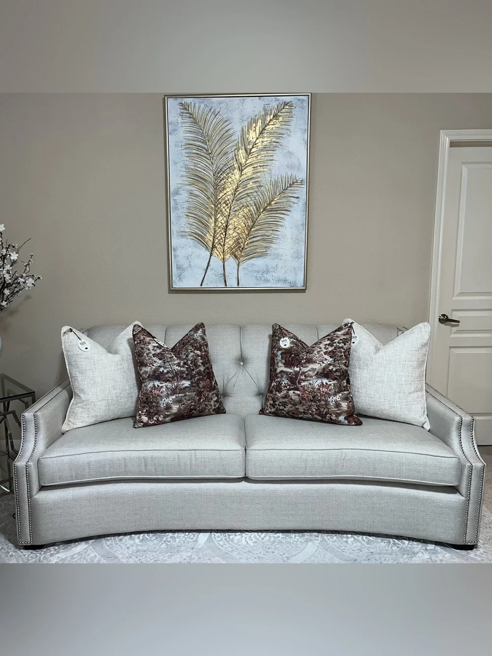 1-NWT CALLISTO HOME AUTUMN LANDSCAPE DESIGN LUXURY DECORATIVE PILLOW (T10188F14)